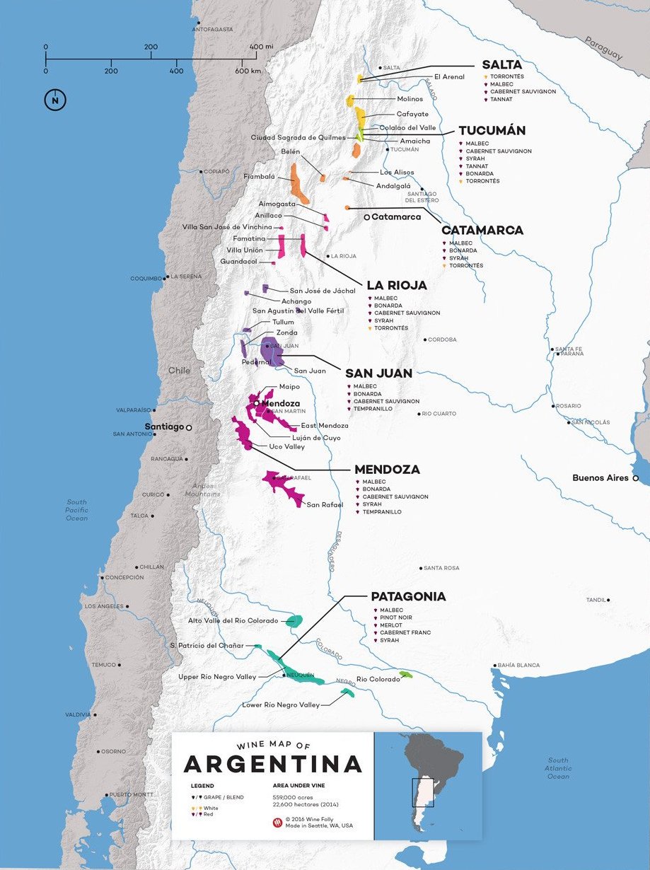 Argentina-Wine-Map