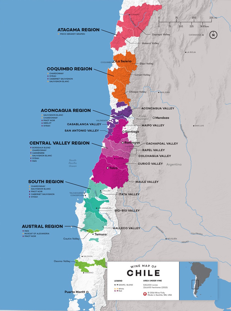 Chile-Wine-Map